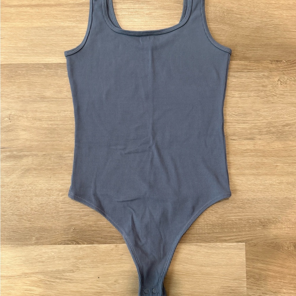 Abercrombie & Fitch Soft Af Ribbed Bodysuit Tank